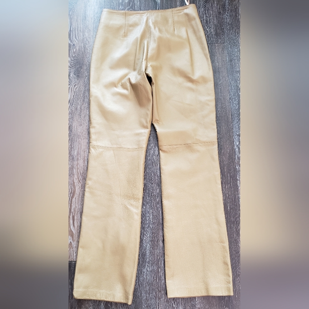 Spieger leather brown pants size 6 - Picture 6 of 10